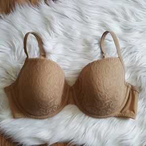 Cacique Nude Lace T-shirt Bra 40DDD 40F